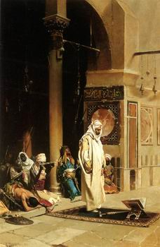 Arab or Arabic people and life. Orientalism oil paintings  391